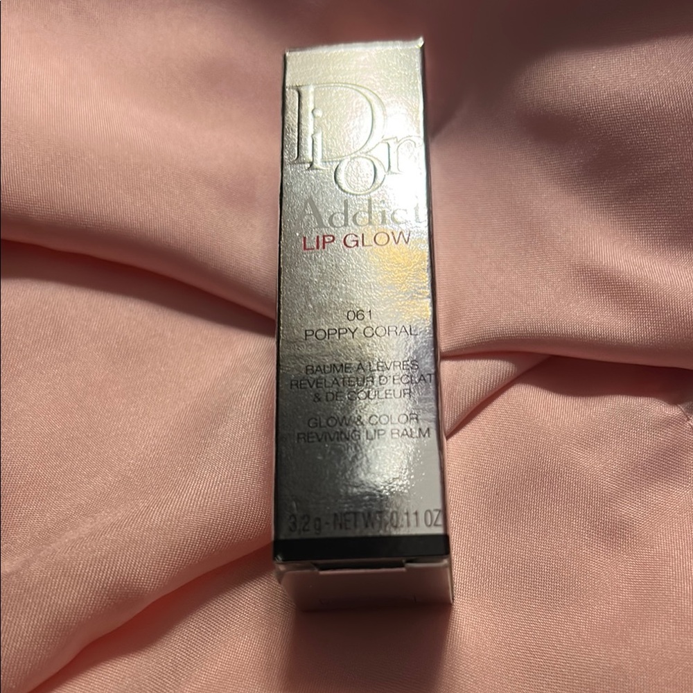 Dior Addict Lip Glow #061 Poppy Coral Gloss NEW in box Retail $40